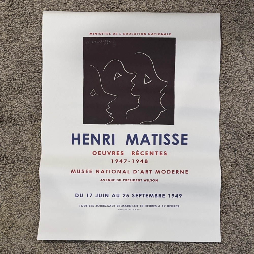 Matisse Poster - Black, White, and Red